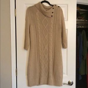 Cream Tommy Hifliger sweater dress